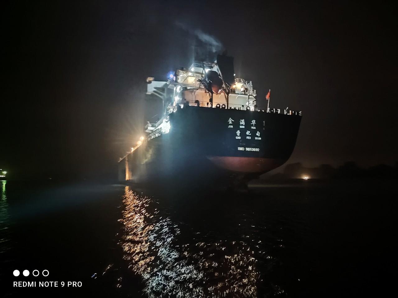 Xuất khẩu clinker tháng 10/2021 (tàu M/V JIN MAN HUA 1)